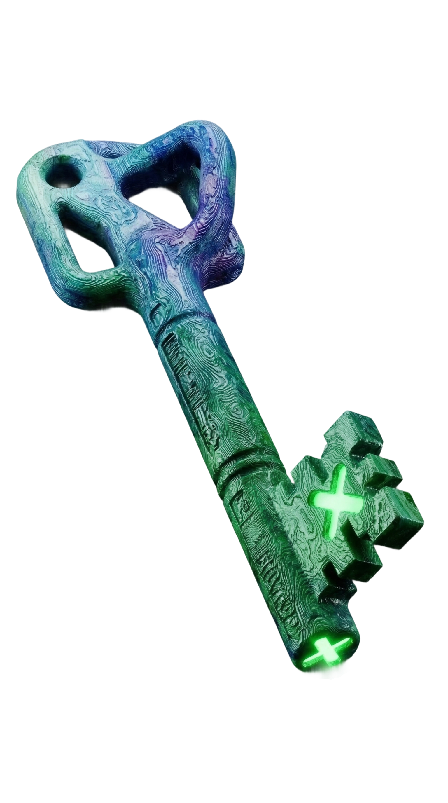Stylized key illustration